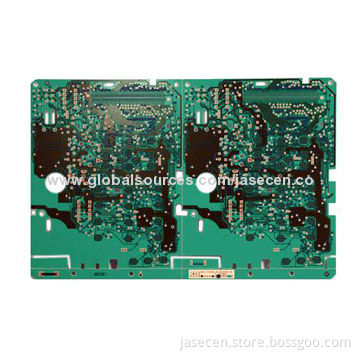 Single silver through-hole carbon PCB board